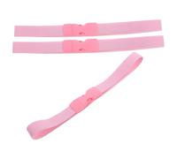 SUPVOX 3pcs Pink Trash Bag Fixing Bands with Buckle, Elastic Garbage Can Fasteners for 68-78cm Rim, Household Waste Bin Bag Holders for Kitchen and Outdoor Use
