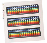 SUPVOX 3pcs Plastic Abacus for Multi-color Counting Beads Rods Arithmetic Learning Tool Brain Development Educational for Early Math Skills and Mental Calculation
