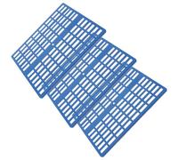 SUPVOX 3pcs Plastic Rabbit Cage Floor Mats Blue Small Animal Foot Pads Cuttable Resting Mats for Clean Odor Pet Cage Environment