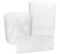 SUPVOX 3pcs Plastic Rain Gauge Rain Measuring Tube Tool for Outdoor Teaching Science Accurate Rainfall Measurement Wear Resistance for Middle School and Elementary Students