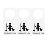 SUPVOX 3pcs Please Make Up Door Signs Elegant Hotel Door Hanger Indicators for Guest Versatile Use in Hotels Offices Bathrooms Clear Status Messaging