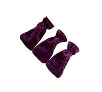 SUPVOX 3pcs Plush Piano Pedal Covers Purple Foot Pad Set Elastic Band Portable and Dirt Resistant Easy to Clean Piano Pedal Protective Sleeve for Musical Instruments