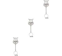 SUPVOX 3pcs Portable Clarinet Music Stand Silver Holder for Marching Scores for Musicians Students and Office Use Music Support Sturdy Design