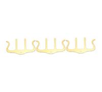 SUPVOX 3pcs Portable Metal Piano Score Clip Music Page Holder for Sheet Music Manuals and Books for Pianists Guitarists and Musicians Gold Finish