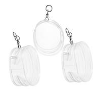 SUPVOX 3pcs Portable Mini Doll Bags PVC Doll Storage Holders Lightweight Hanging Display Cases Suitable for Travel and Collectors