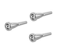 SUPVOX 3pcs Professional Silver Plated French Horn Mouthpiece for Musicians Design for Beginners Advanced Players for Performances and Tonal Clarity