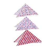 SUPVOX 3PCS Puppy Bandana Bibs for Stylish Star Design Absorbent Grooming Scarves for Outdoor Adventures Mealtime Mess Prevention Keeps Dry Clean