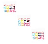 SUPVOX 3pcs Random Bowknot Hair Clips for Dogs Cats Pet Accessories for Grooming Alligator Clips for Easy Attachment for Puppies and Kittens