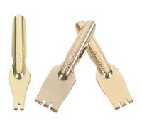 SUPVOX 3pcs Replacement Pen Tip Fountain Pen Tips for Students and Artists Copper Material Golden Colour Not Easy to Crack Convenient Replacement for Calligraphy and Writing Practice