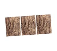 SUPVOX 3Pcs Reptile Bark Decor Cork Bark Background for Terrarium Realistic Tree Texture Habitat D Cor for Lizard Snake Gecko and Bearded Dragon Tanks