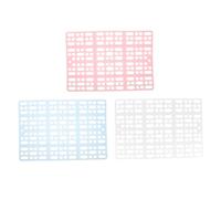 SUPVOX 3pcs Reusable Plastic PET Mat for Small Animals Airflow Grid Lightweight 33.5x24cm Feet Pad for Rabbits Guinea Pigs and Hamsters for Cage Bedding