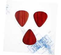 SUPVOX 3pcs Rosewood Guitar Picks Wooden Plectrum for Acoustic Electric Bass Ukulele Lightweight Guitar Accessories with Soft Tone and Comfortable Grip for Nylon String Instruments