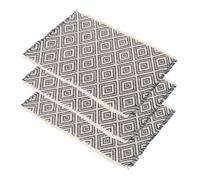 SUPVOX 3pcs Scale Miniature Dollhouse Carpet Vintage Woven Rugs Soft Touch Area Rugs for Dollhouse Furniture Accessories Decor