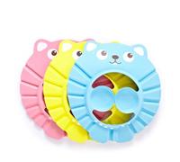 SUPVOX 3pcs Shower Cap Cartoon Mouse Design Bathing Hat with Ear Protection Adjustable Lightweight for Boys and Pink Yellow Blue