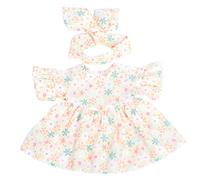 SUPVOX 3pcs Simulation Doll Clothes for Dolls Fun Dressing Game Outfits Purple Pink Yellow for Enhance Playtime and Parent Interaction