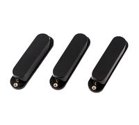 SUPVOX 3pcs Single Coil Pickup Covers Replacement for Electric Guitar Plastic Black