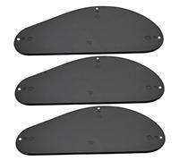 SUPVOX 3pcs Single Layer Bass Guitar Back Cover Plastic Pickguard Soundhole Cover Cavity Plate Replacement for Electric Bass Performances