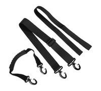 SUPVOX 3pcs Ski Boot Carrier Strap Set with Adjustable Buckle, Snowboard and Ice Skate Hand Straps, Black Shoulder Sling for Winter Sports Travel and Outdoor Use