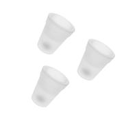 SUPVOX 3pcs Solar Powered Led Illuminated Flower Pot Luminous Planter Decorative Light Lamp for Desk Garden Outdoor Indoor Use