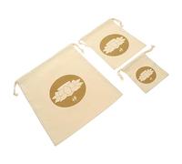 SUPVOX 3Pcs Sound Bowl Drawstring Bag Cotton Linen Meditation Bowl Pouch Zen-Style Pull-Out Storage Bag Compact and Sturdy Smooth Opening Winter