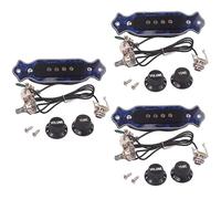 SUPVOX 3pcs Soundhole Active Pickup String Electric Box Guitar Tone Volume Control Easy Installation Acoustic Guitar Pickup with Coil Preamplifier