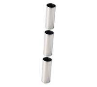 SUPVOX 3pcs Stainless Steel Guitar Slides Plated Bass Finger Slides for Steel String Slider for Blues Guitar Slider Use