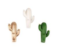 SUPVOX 3pcs Sticky Hooks Self-Adhesive Hooks Resin No Drilling Organizing Cactus Shaped Door Back Style Over Door Wardrobe Random Color