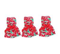 SUPVOX 3pcs Summer Pet Dog Dress Watermelon Red Elegant Sleeveless Puppy Skirt Bowknot for Everyday Wear and Holidays Comfortable and Eye-catching