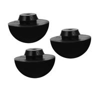 SUPVOX 3pcs Tongue Drum Foot Support Pads Silicone Non-slip Music Accessory for Ethereal Drum Strong and Easy to Install Black Pads