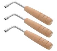 SUPVOX 3pcs Tuning Wrench for Harp Lyre Small Wrench Tool Wooden Handle Harp Tuning Key for String Instrument Adjustment Lever