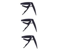 SUPVOX 3pcs Ukulele Capo Rapid Adjustment Single-handed Ukulele Tuner for Acoustic Ukelele Soprano Zinc Alloy Parts