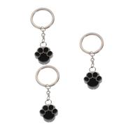 SUPVOX 3pcs Urn Memorial Pendant Keychain for Pet Ashes Dog Paw Print Keepsake Lightweight Pet for Bereavement and Memorial Use