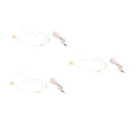 SUPVOX 3pcs Vocal Microphone Headset Professional Recording Mic Voice Amplifier for Singing Teaching Flexible Design