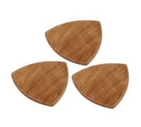 SUPVOX 3pcs Wooden Guitar Pick for Acoustic Electric Bass Practical Guitar Accessories Crafted for Music Practice