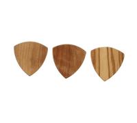 SUPVOX 3pcs Wooden Guitar Picks Bass Plectrum Set Comfortable Design and Synthetic Material, Suitable for Electric and Acoustic Guitar Accessories, Protects Fingers during Playing