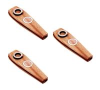 SUPVOX 3pcs Wooden Kazoo Musical Instrument Wood Harmonica for Boys and Girls Adults Easy to Play Other Instruments Portable Design for Fun Joyful