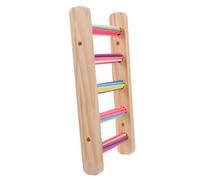 SUPVOX 3pcs Wooden Parrot Ladder for Cage - Medium Bird Climbing Perches and Swing Stand Set for Exercise and Entertainment