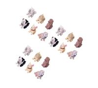 SUPVOX 3sets Large Dog Figurines Miniature Animals Hand Painted Realistic Pet Decoration Accessories for DIY Home Decor Cake Toppers Birthday Gifts 6pcs*3