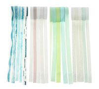 SUPVOX 4 Boxes Japanese Style Washi Tape Set, 20 Rolls DIY Planner Decorative Tape Ink Blue, Dot Line, Fresh Leaf, and Qinglu Patterns for Scrapbooking and Journaling