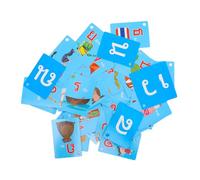 SUPVOX 4 Boxes Thai Language Flash Cards for Interactive Learning Cards Portable Educational Tools for Vocabulary Development and Language Skills