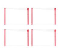 SUPVOX 4 Pcs Acrylic Door Sign Holders Adhesive, Double-Layer 5-inch Horizontal Frame for Office, Classroom, Home Door Name Plates