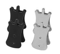 SUPVOX 4 Pcs Erhu Muffler Clips Electroplated Steel Portable Huqin Accessories Assorted Color Sound Reducer for Quiet Evening Practice