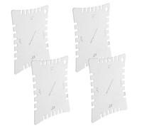 SUPVOX 4 Pcs Stainless Steel Guitar String Radius Gauge Fretboard Measuring Tool for Accurate Multitasking on Electric Acoustic Bass String Instruments