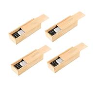 SUPVOX 4 Sets Dominoes for Adults and Educational Household Board Game with Dots Wood Domino Blocks in Elegant Storage Box for Family Game Night and Learning Fun
