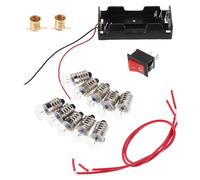 SUPVOX 4 Sets Electrical Circuit Kit with Battery Box Bulb Holders Switches Complete Stem Science Experiment for Classroom Teaching and Learning