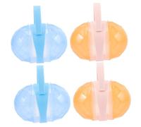 SUPVOX 4 Sets Pacifier Case Pacifier Holder with Smooth Surface and Easy to Clean Pp Material Portable Storage Box for Baby Travel Around House Use