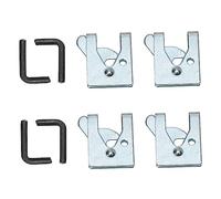 SUPVOX 4 Sets Pet Cage Lock Sturdy Galvanized Iron Latch for Dog and Cat Crates Corrosion Resistant Automatic Cage Door Lock Easy to Install Safety Catch for Multi Purpose Use