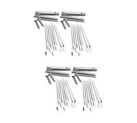 SUPVOX 4 Sets Small Kalimba 8-note Thumb Piano Diy Musical Instrument Unfinished Symmetry Piano for Boys and Girls and Adults
