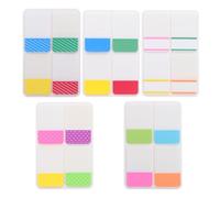 SUPVOX 400pcs Colorful Index Stickers Set Quick-Dry Writable Double-Sided Sticky Page Tabs for Books, Files, and Planners - Removable Filing Page Markers for Annotation and Classification