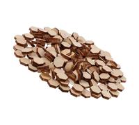 SUPVOX 400pcs Unfinished Wooden Hexagon Pieces 10mm Blank Wood Slices for DIY Craft Ornaments, Home Decor, Photography Props, and Artistic Hexagon Woodcraft Supplies